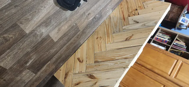 Dismantling wooden pallets into clean timber boards